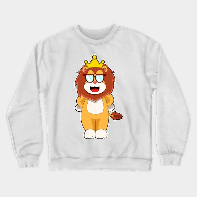 Lion King Crown Crewneck Sweatshirt by Markus Schnabel